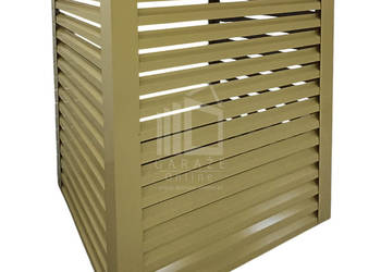 Osłona pompy ciepła 90x40x140 cm żółty Zabudowa ID859