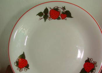 Lubiana Truskawki talerz deserowy