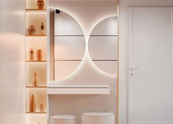 Lustro SORELLA DUO LED – zestaw półokrągłych luster w harmonii