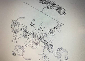 CASE OPTUM 270 PRZEDNIA OŚ-ZWROTNICA