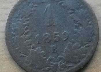 AUSTRIA-1 KREJZER-1859 r-B-