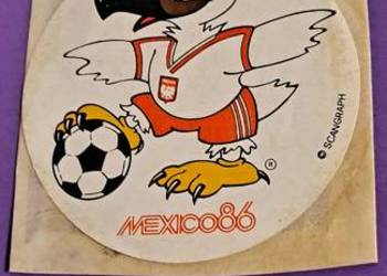 Mexico 86 - Polska oryginalna naklejka VINTAGE PRL