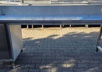 Stół Gastro Barowy Z Płytą Ociekową Szafką 213/67/90 K.1435 N