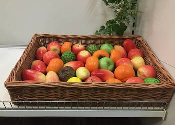 Kosz wiklinowy skrzynka na warzywa owoce pieczywo 60x40