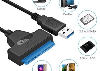 Adapter konwerter dysku SATA 2,5' na USB 3.0