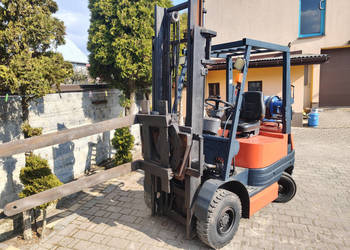 BEZ CENY MINIMALNEJ Wózek widłowy gazowy TOYOTA 6FG18 + obrotnica 360 stop…