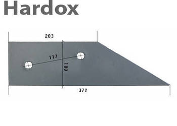 Płoza krótka HARDOX 27480604/L części do pługa RABEWERK