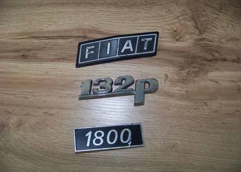 Fiat 132p 1800 zestaw emblematów