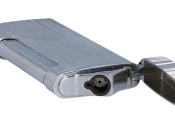 Srebrna Zapalniczka Gazowa Żarowa Mocnym i Regulowanym Płomieniem Gentelo