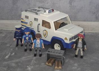 Figurki zestaw kolekcja Playmobil transporter policyjny