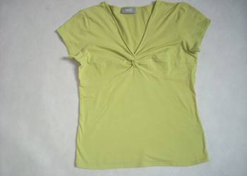 Wallis Jasnozielona Letnia Bluzka z węzełkiem 38 40