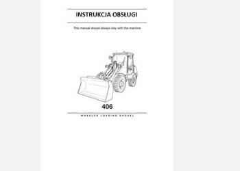 JCB 406, 407, 408, 409 instrukcja obsługi jezyk polski DTR