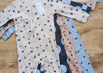 Pajacyki rampersy chłopięce Next piżamki pajace śpiochy suwak 92cm