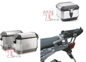 ZESTAW 3 KUFRÓW+ STELAŻE 2SZT BMW GS 1200 04-2012 36+44l