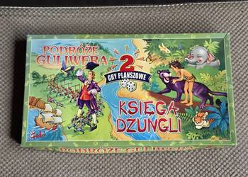 2 gry planszowe "Podróże Guliwera i Księga Dżungli"