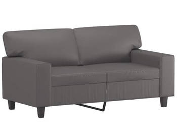 2-osobowa sofa szary 120 cm sztuczna skóra WM-359414