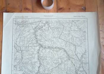 Mapa niemiecka Raba Wyżna i okolice