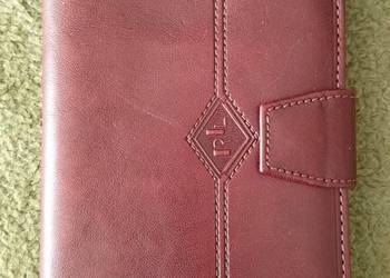 Męski portfel z włoskiej skóry, klasyka przełomu lat 90/2000. Y2K, vintage.