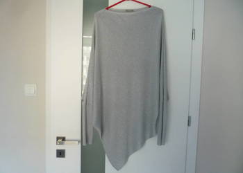Orsay 38/M 40/L Bluzka oversize Szara ze srebrną nitką