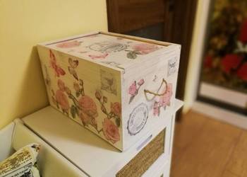 Skrzynka pudełko szkatułka w stylu vintage shabby chic cudo