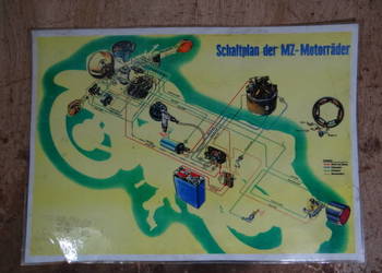plakat instalacja elektryczna MZ ES org DDR