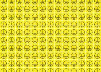 Naklejka uziemienie rozdzielnice kwadraty 234szt 8mm żółte