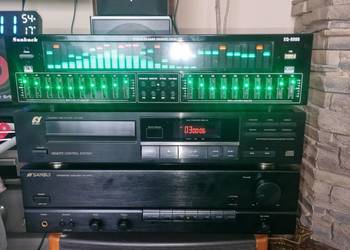 Wzmacniacz SANSUI AU-X117 2x40W CD Sansui CD-X105 Korektor Bluetooth pilot