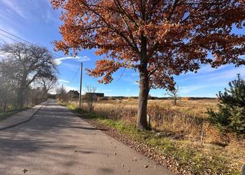 Działka budowlana przy drodze asfaltowej