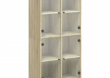 Szafka z drzwiczkami dąb sonoma 68x37x142 cm WM-3295859