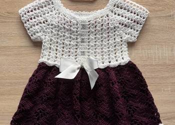 Sukienka , rękodzieło dla dziewczynki