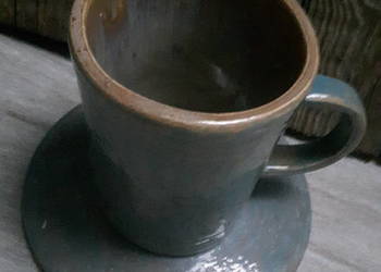 Kubek ceramiczny ręcznie wykonany.