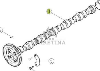 CLAAS Arion 610 660 Wałek Rozrządu Silnika CZĘŚCI 0011615530 00 1161 553 0