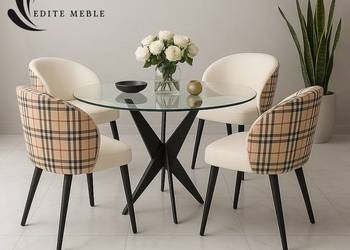 Krzesło Tapicerowane Premium KL-8 Burberry– Edite Meble – unikatowy wzór