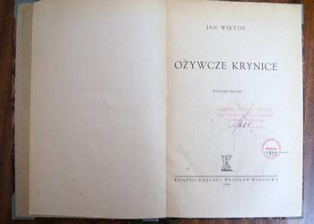 Jan Wiktor - Ożywcze krynice - 1946