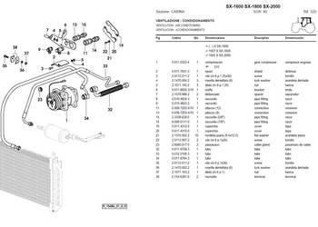Ciągnik Hurlimann sx 1600 sx 1800 sx 2000 katalog części