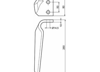 Nóż do brony aktywnej L260 65842