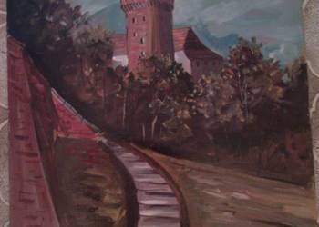 obraz olej E.Gerlach schody Kraków