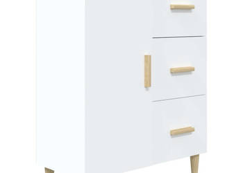 Szafka biała 695x34x90 cm materiał drewnopochodny WM-812168