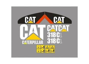 Naklejki Oklejenie - CAT 318CL Zamiennik CATERPILLAR