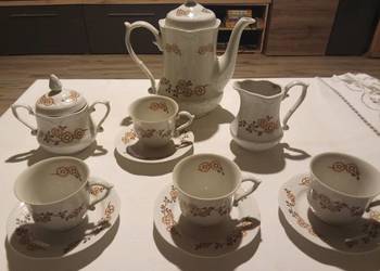 Zestaw Serwis Porcelanowy Włocławek do kawy lub herbaty PRL