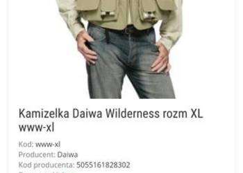 NOWA kamizelka wędkarska firmy Wilderness rozmiar XL Polecam