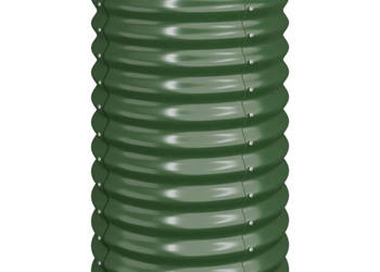 Donica ogrodowa malowana proszkowo stal 40x40x68 cm zielona WM-318848