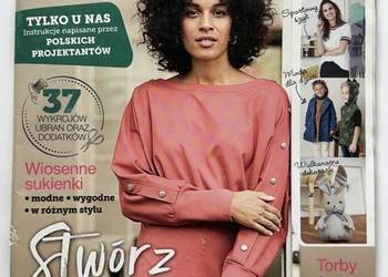 Kocham Szycie 3/2019 magazyn krawiecki 37 wykrojów ubrań moda