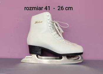 Łyżwy figurowe białe - rozmiar 41 - wkładka 26 cm [#17]