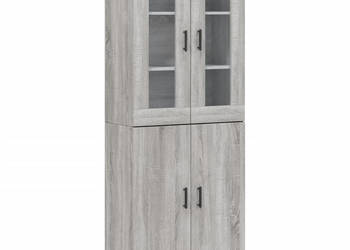 Witrynka szary dąb sonoma 695x34x180cm materiał drewnopochodny WM-3198223