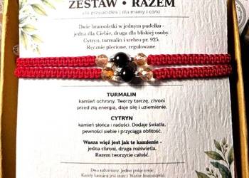 Dwie bransoletki z kamieniami