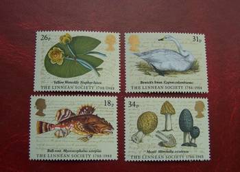 Wielka Brytania 1988 MNH Mi. 1131/34 Fauna i Flora   a