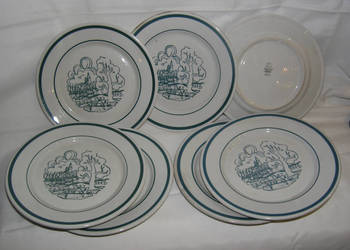 talerze deserowe Lubiana vintage widoczek_D 23