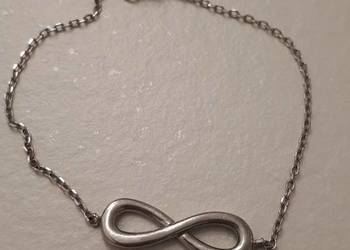 bransoletka srebrna nieskończoność