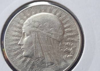 5 zł Głowa kobiety 1934 r. - nr 1 - Bardzo ładna
